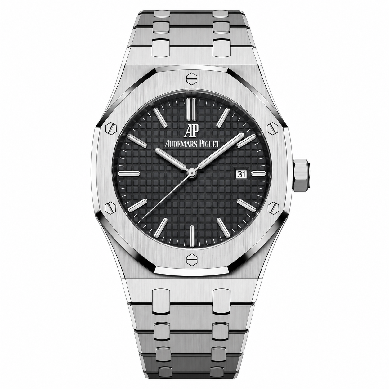 Stylo Royal Series Luxury Octagonal Watch – Stainless Steel