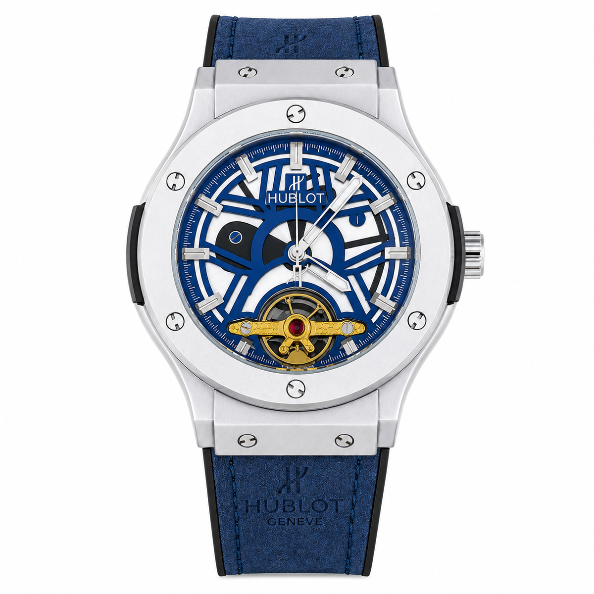 Skeleton Tourbillon Automatic Watch | Hublot Style | 6 Colors | Back Glass | Free Box
