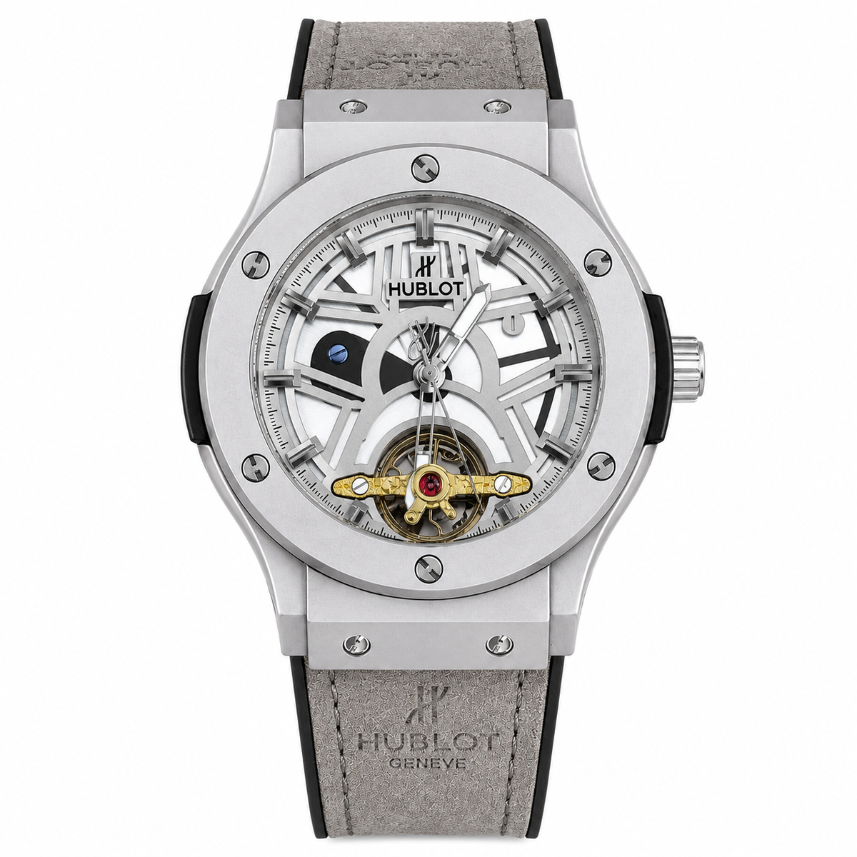 Skeleton Tourbillon Automatic Watch | Hublot Style | 6 Colors | Back Glass | Free Box