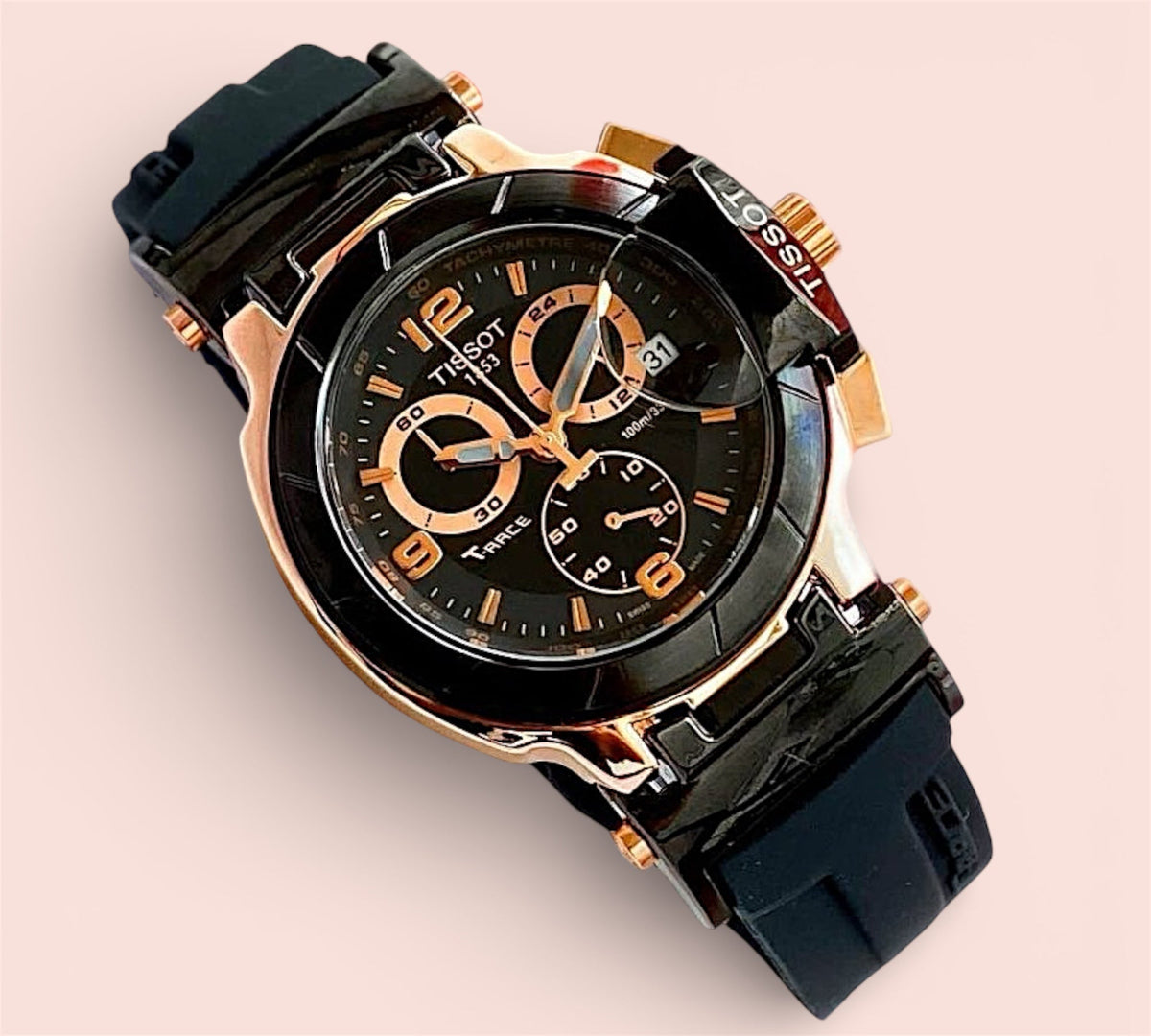 Tissot T-Race 1853 Rose Gold Chronograph Men’s Watch – Quartz