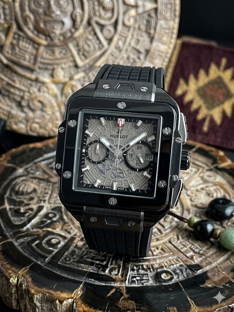 Hublot Square Bang Unico All Black Chronograph Watch