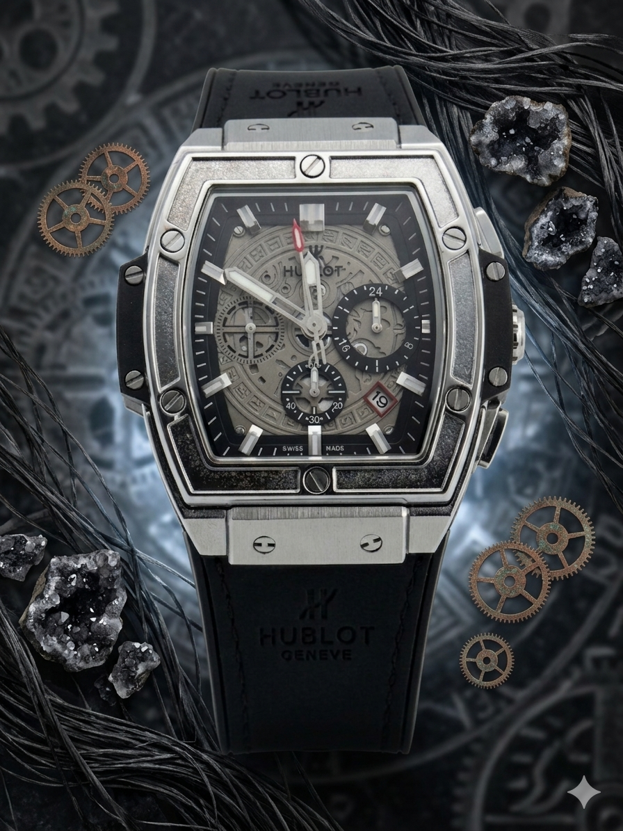 Hublot Spirit of Big Bang Titanium Black Rubber Chronograph Watch