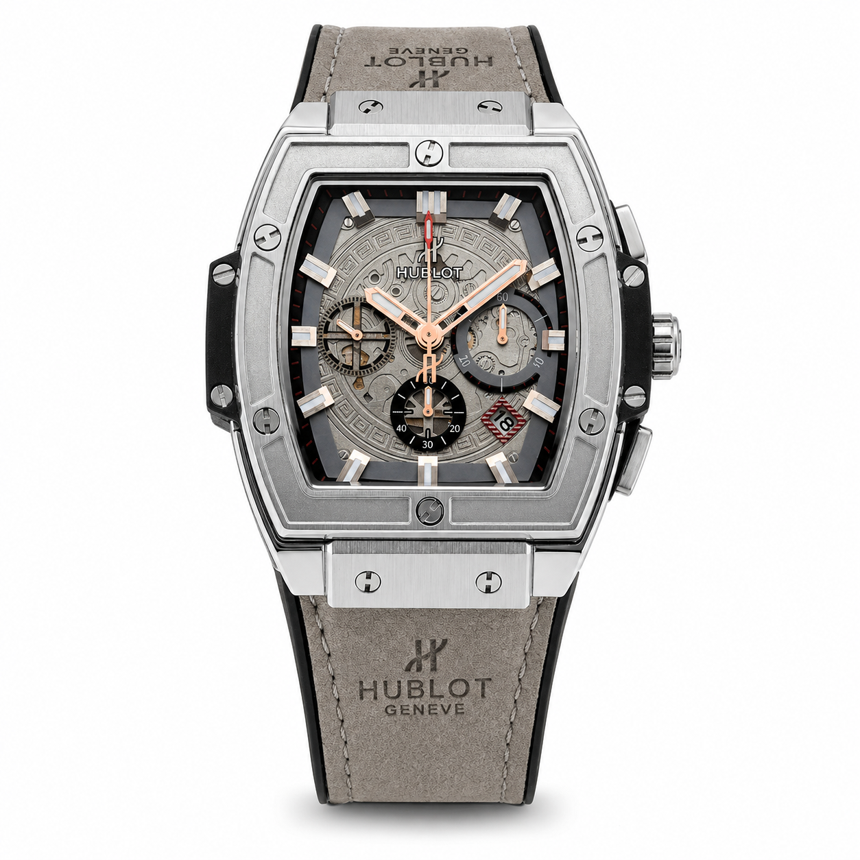 Hublot Spirit of Big Bang Titanium Grey Leather Chronograph Watch
