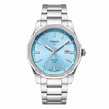 Tissot PRX 100 Solar Men's Watch – Ice Blue Dial Stainless Steel Bracelet