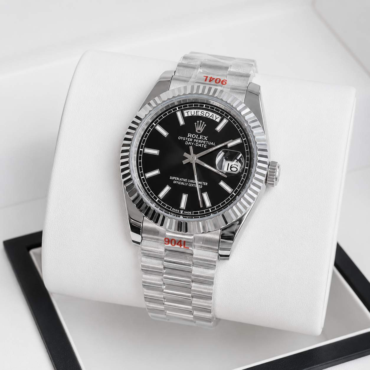 Rolex Day-Date Automatic Luxury Men's Watch – Fluted Bezel & Jubilee Bracelet