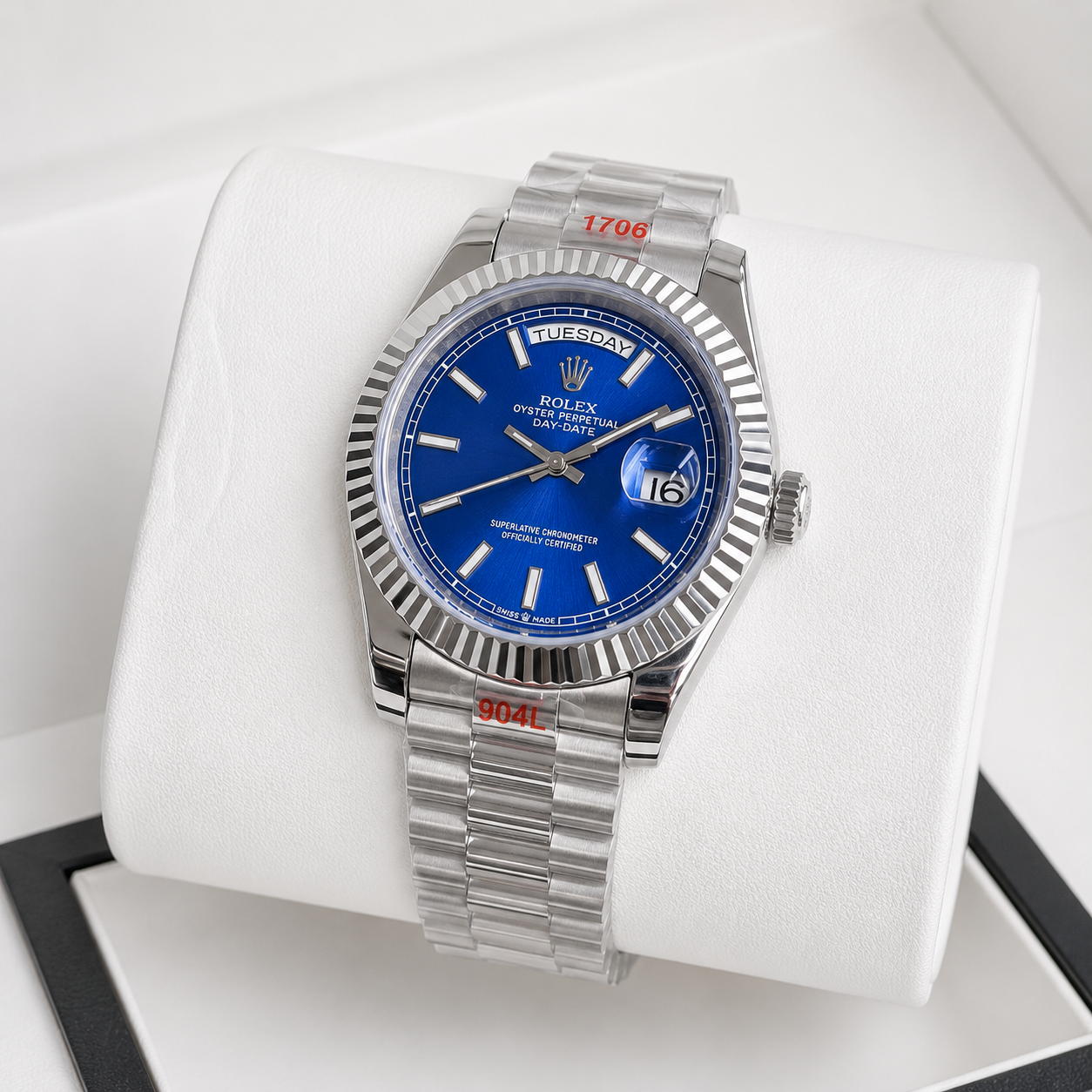 Rolex Day-Date Automatic Luxury Men's Watch – Fluted Bezel & Jubilee Bracelet