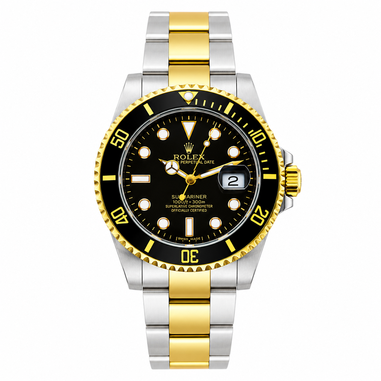 Rolex Submariner Date Two-Tone Steel & Yellow Gold — Black Dial & Black Bezel