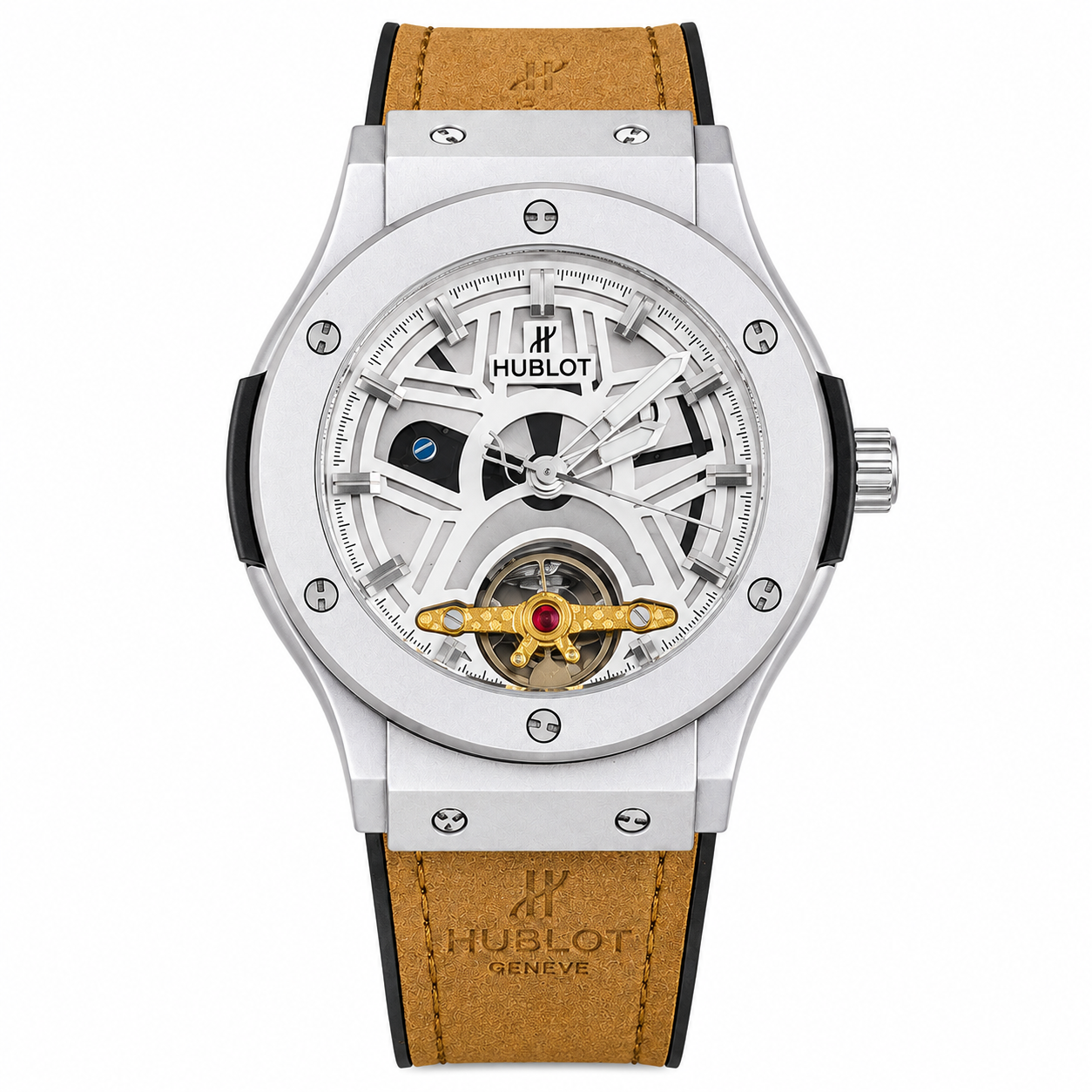 Skeleton Tourbillon Automatic Watch | Hublot Style | 6 Colors | Back Glass | Free Box