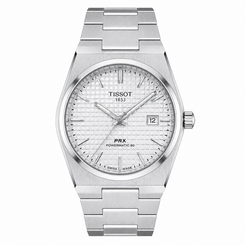 Tissot PRX Powermatic 80 Silver White Dial Stainless Steel - For Men