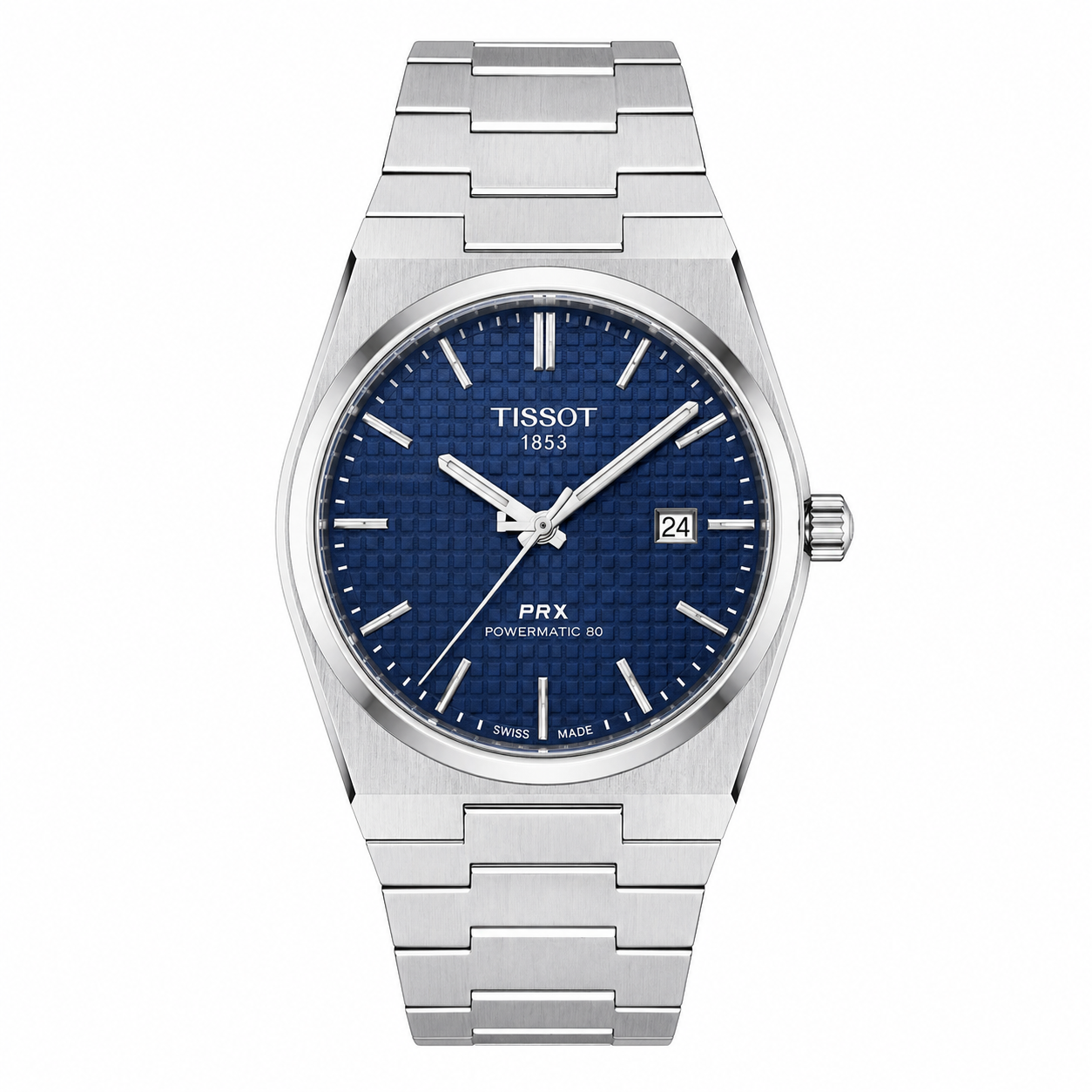 Tissot PRX Powermatic 80 Navy Blue Dial Silver Stainless Steel  Watch
