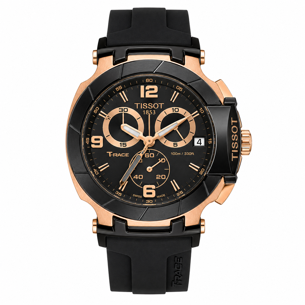 Tissot T-Race 1853 Rose Gold Chronograph Men’s Watch –  Quartz