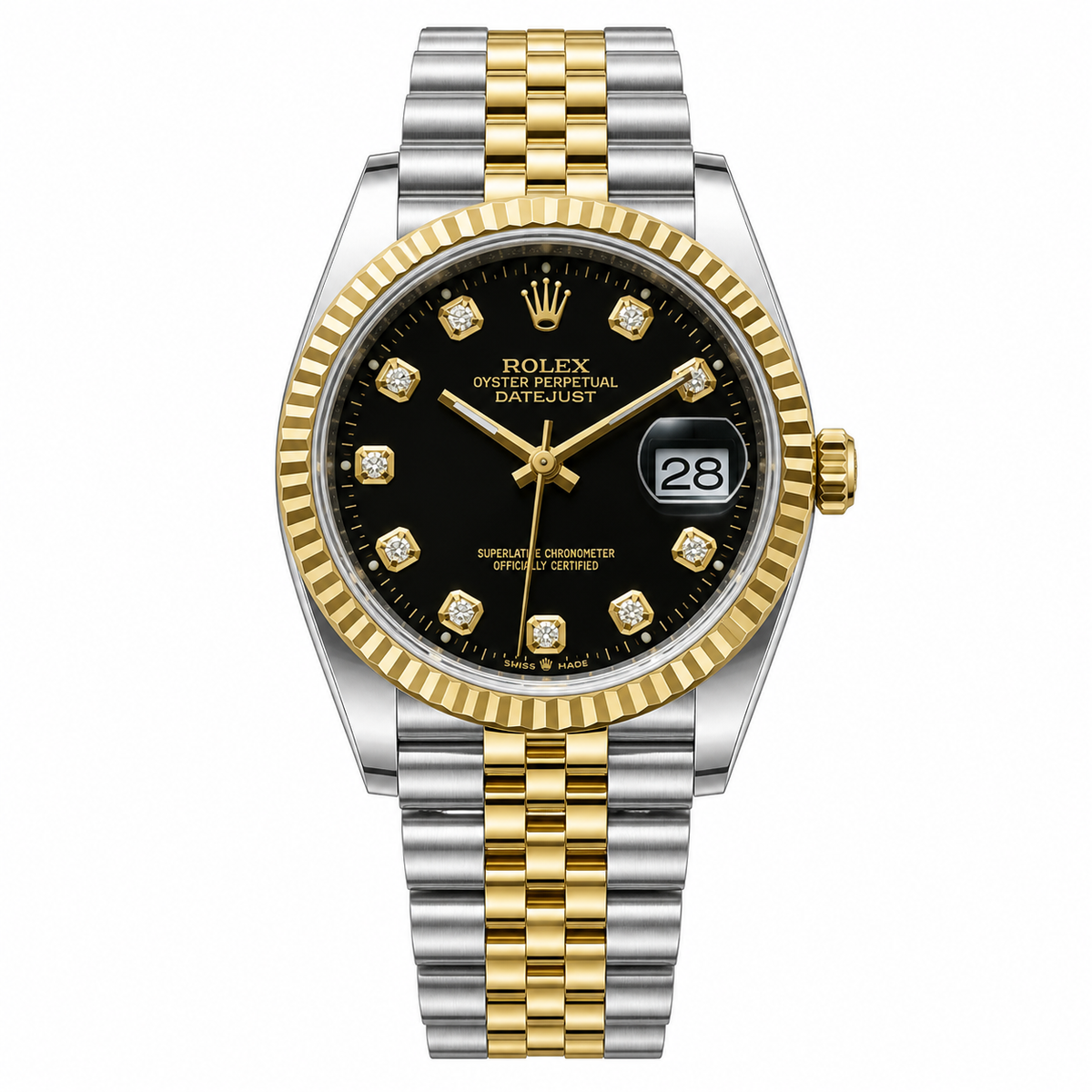 Men's Automatic Watch 36mm | Rolex Datejust Style | 904L Stainless Steel | Jam Tangan Lelaki Automatik | Free Box
