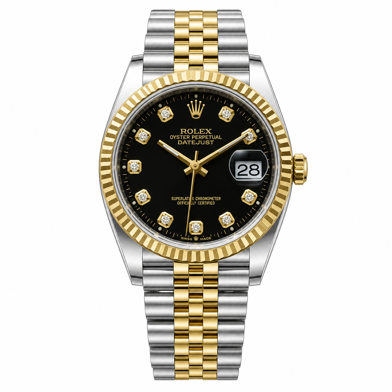 Men's Automatic Watch 36mm | Rolex Datejust Style | 904L Stainless Steel | Jam Tangan Lelaki Automatik | Free Box