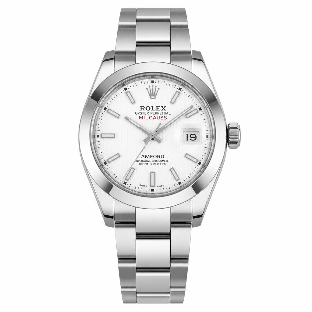 Men's Quartz Analog Watch 38mm | Stainless Steel Wristwatch | Date Display | Jam Tangan Lelaki | Free Box
