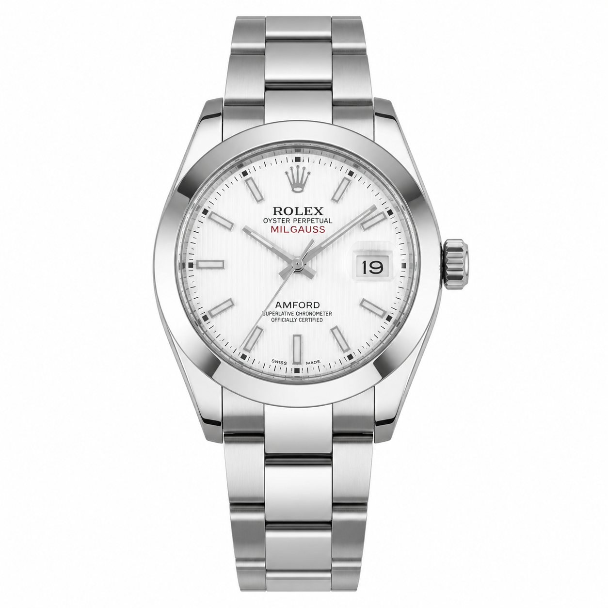 Men's Quartz Analog Watch 38mm | Stainless Steel Wristwatch | Date Display | Jam Tangan Lelaki | Free Box