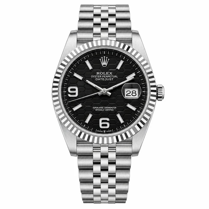 Rolex Datejust 36 — Fluted Bezel Jubilee Bracelet Watch