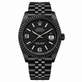 Rolex Oyster Perpetual Land-Dweller Black Honeycomb Dial Watch with Jubilee Bracelet