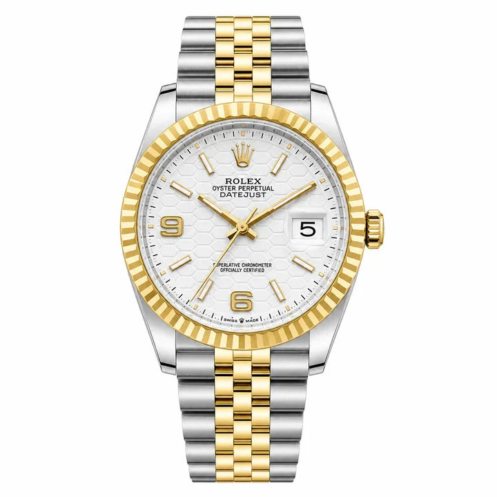 Rolex Datejust 36 — Fluted Bezel Jubilee Bracelet Watch