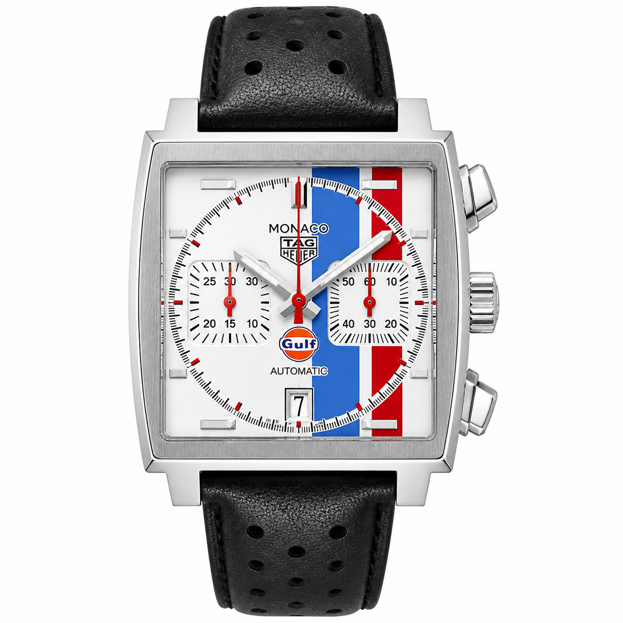 TAG Heuer Monaco Gulf Special Edition Automatic Chronograph – White Dial | Swiss Made