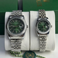 Rolex Datejust Silver Dial Couple Watch Set — Two-Tone Steel & Gold Jubilee Bracelet
