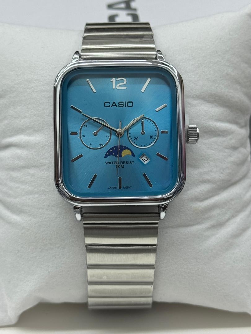 Casio A963 Multifunction Watch | Rose Gold Square Dial | Day Date Moon Phase | Water Resistant 50M