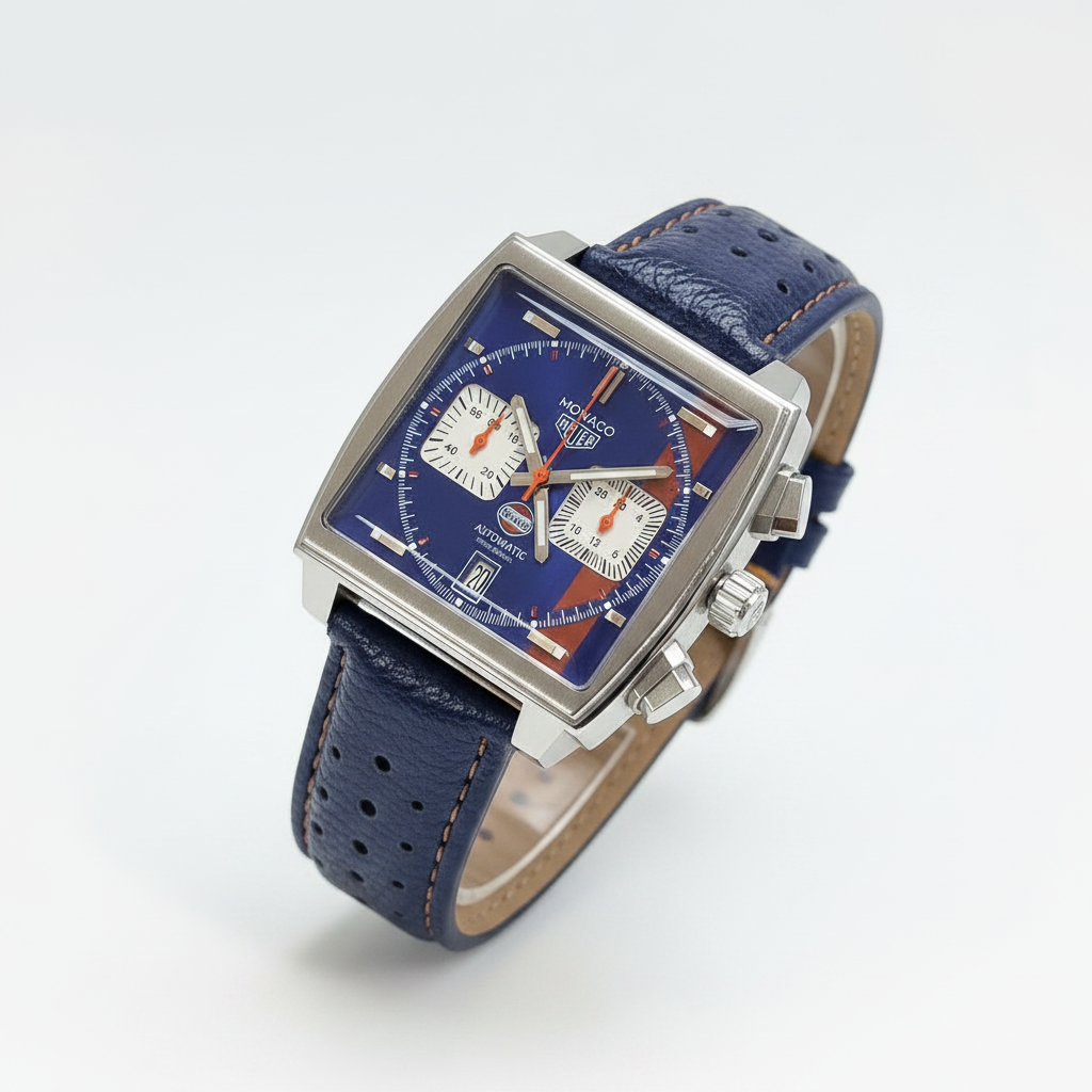 TAG Heuer Monaco Gulf Special Edition Automatic Chronograph – Blue Dial | Swiss Made