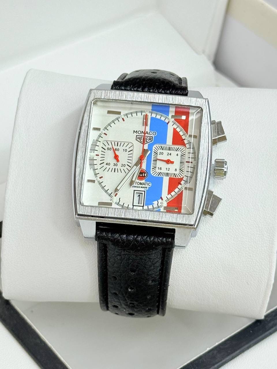 TAG Heuer Monaco Gulf Special Edition Automatic Chronograph – White Dial | Swiss Made