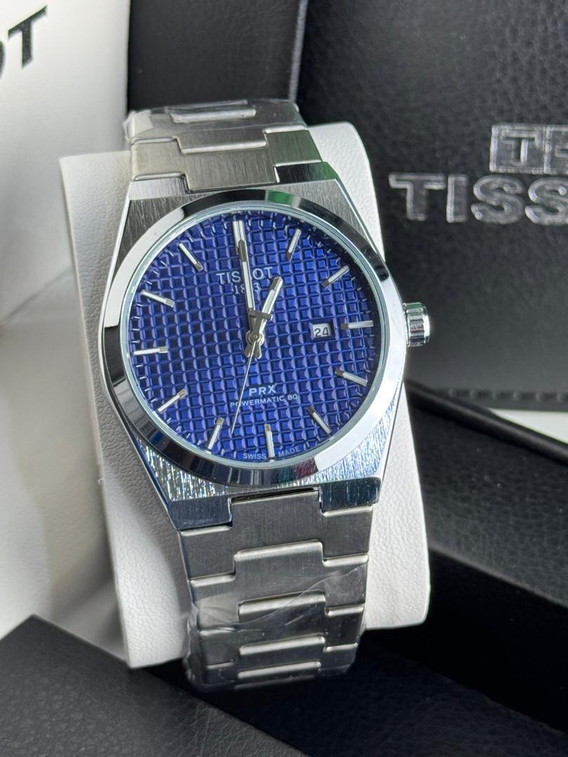 Tissot PRX Powermatic 80 Navy Blue Dial Silver Stainless Steel  Watch