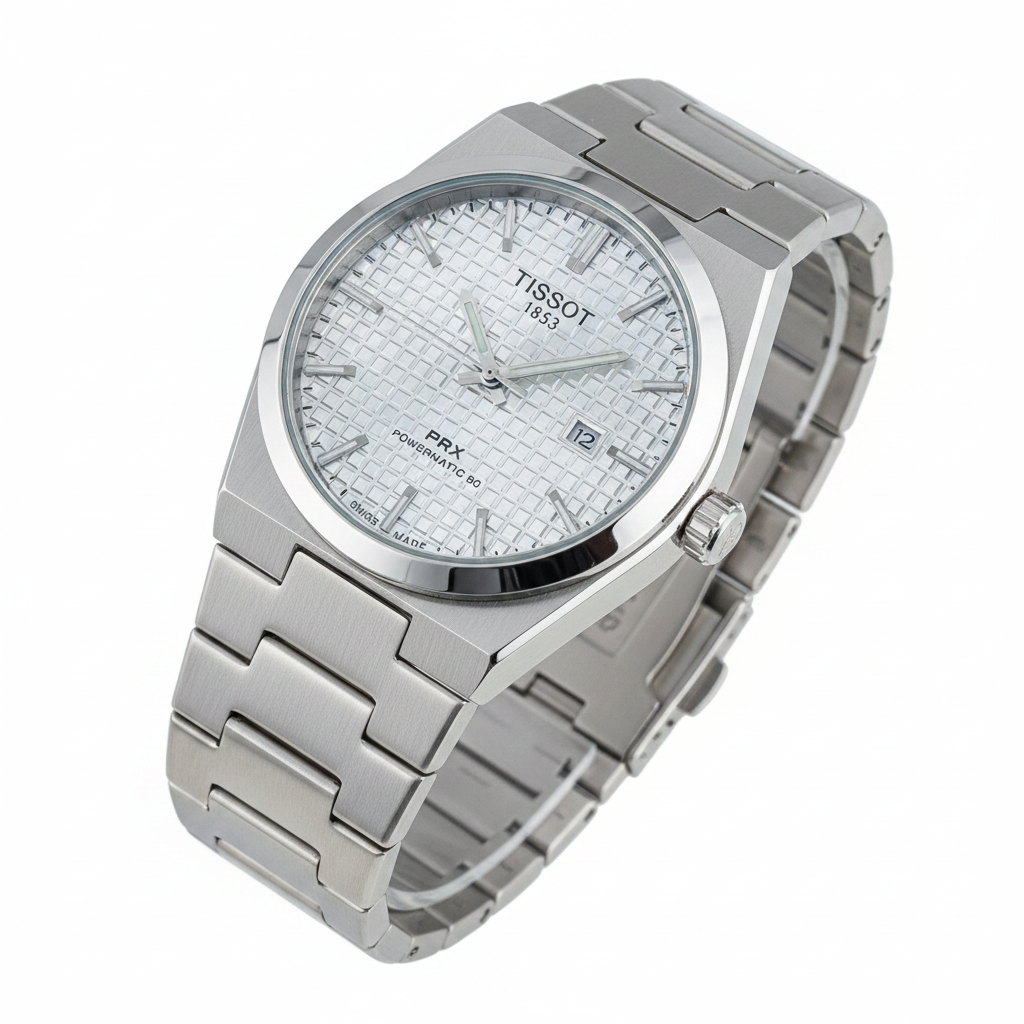 Tissot PRX Powermatic 80 Silver White Dial Stainless Steel - For Men