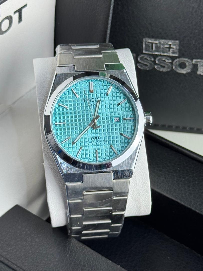 Tissot PRX Powermatic 80 Tiffany Blue Watch Blue Dial- For Men