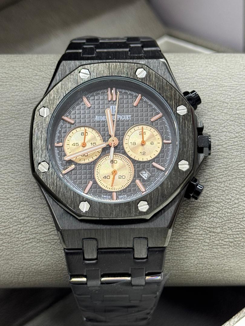 Audemars Piguet Royal Oak Offshore Black DLC Chronograph – Blue Tapisserie Dial