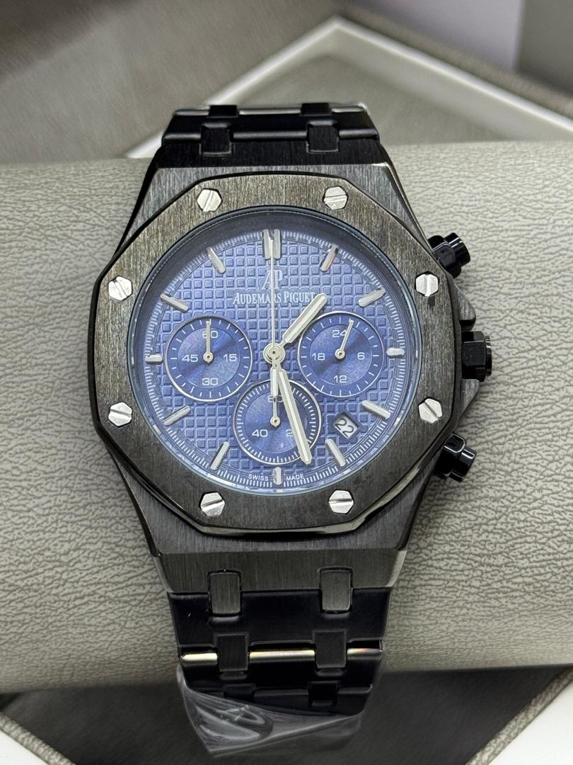 Audemars Piguet Royal Oak Offshore Black DLC Chronograph – Blue Tapisserie Dial