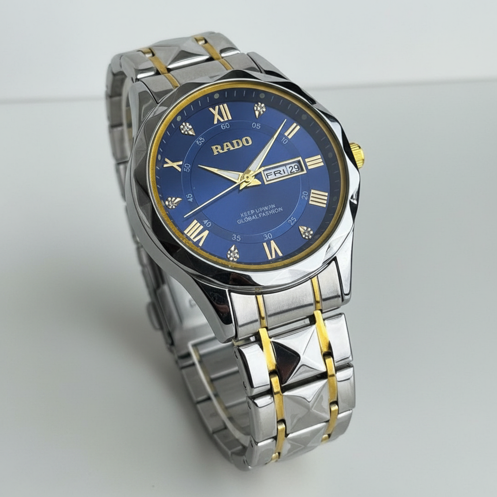 Rado Day/Date Stainless Steel Watch for Men