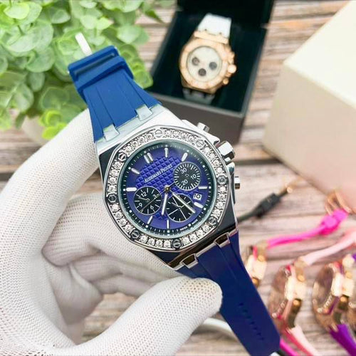 Audemars Piguet AP Royal Oak Offshore Lady Chronograph – Diamond Bezel & Rubber Strap