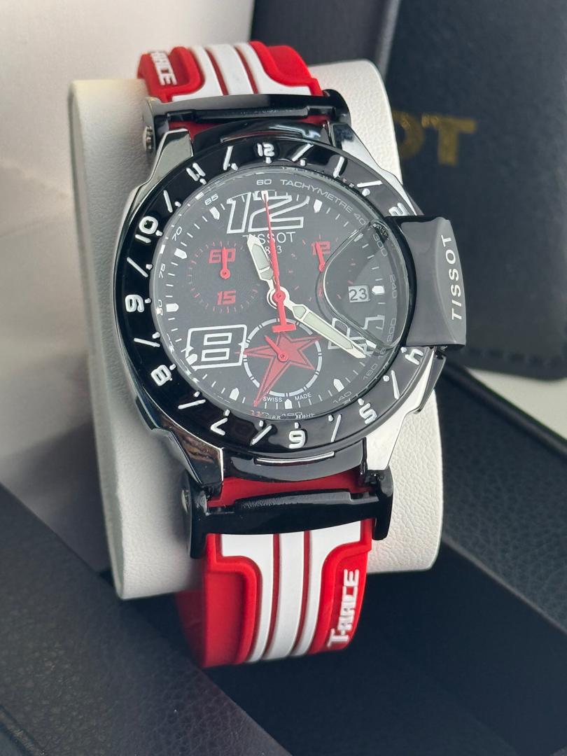 Tissot 1853 Chronograph Men’s Watch – Rubber Strap | All Functions Working | Free Box Included