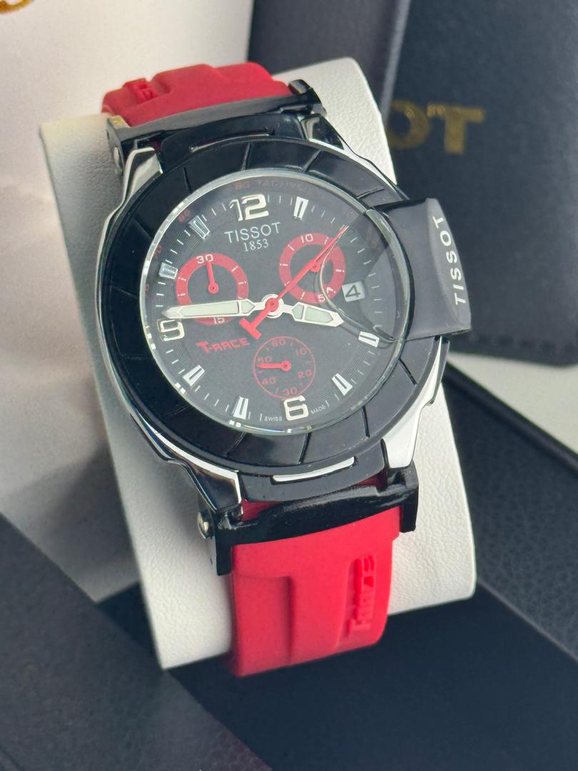 Tissot 1853 Chronograph Men’s Watch – Rubber Strap | All Functions Working | Free Box Included