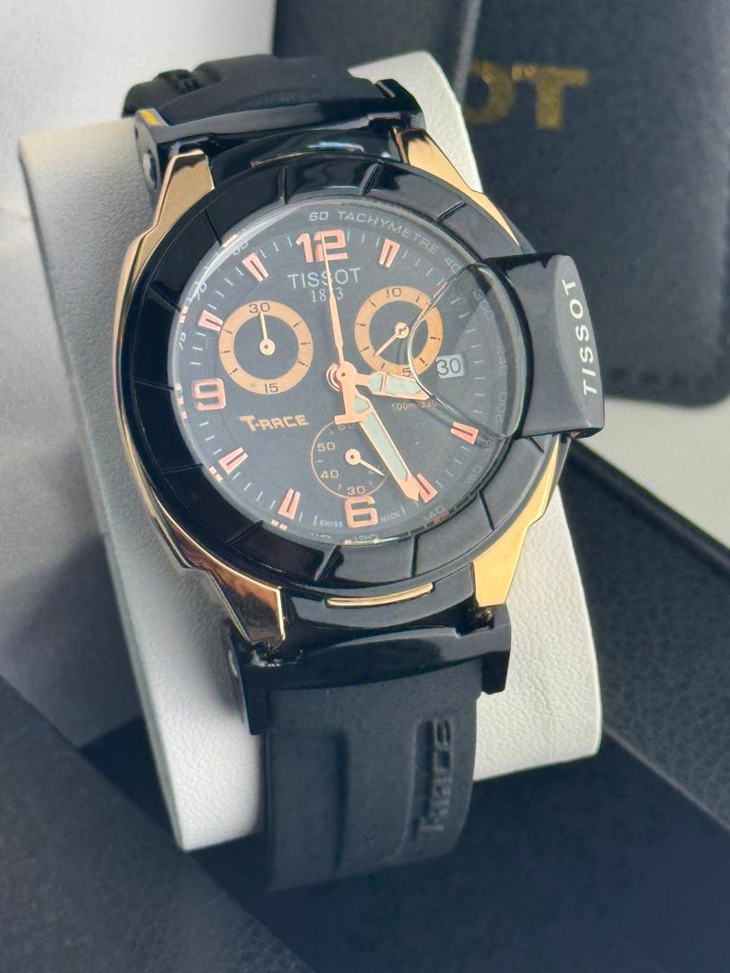 Tissot 1853 Chronograph Men’s Watch – Rubber Strap | All Functions Working | Free Box Included