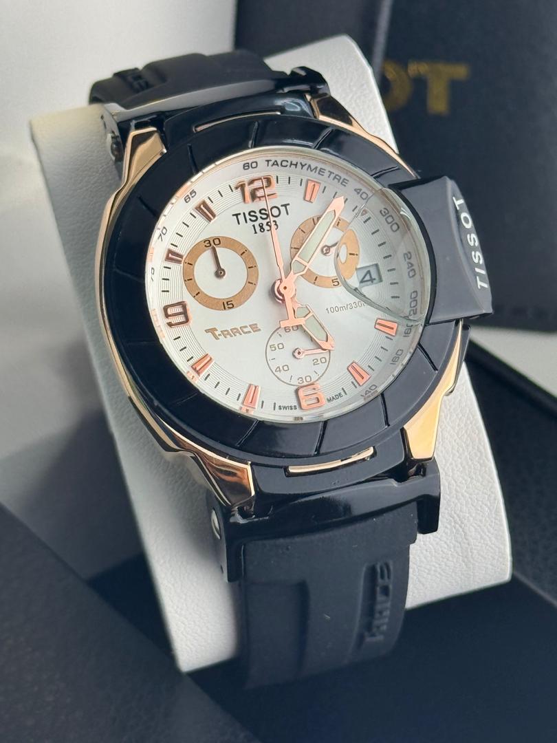 Tissot 1853 Chronograph Men’s Watch – Rubber Strap | All Functions Working | Free Box Included