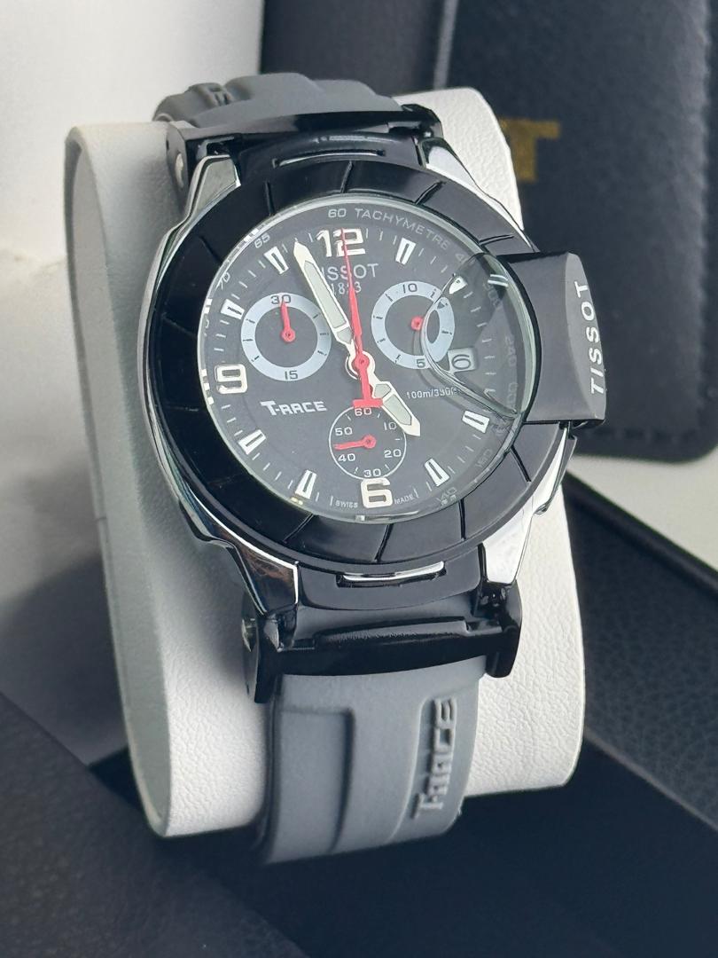 Tissot 1853 Chronograph Men’s Watch – Rubber Strap | All Functions Working | Free Box Included