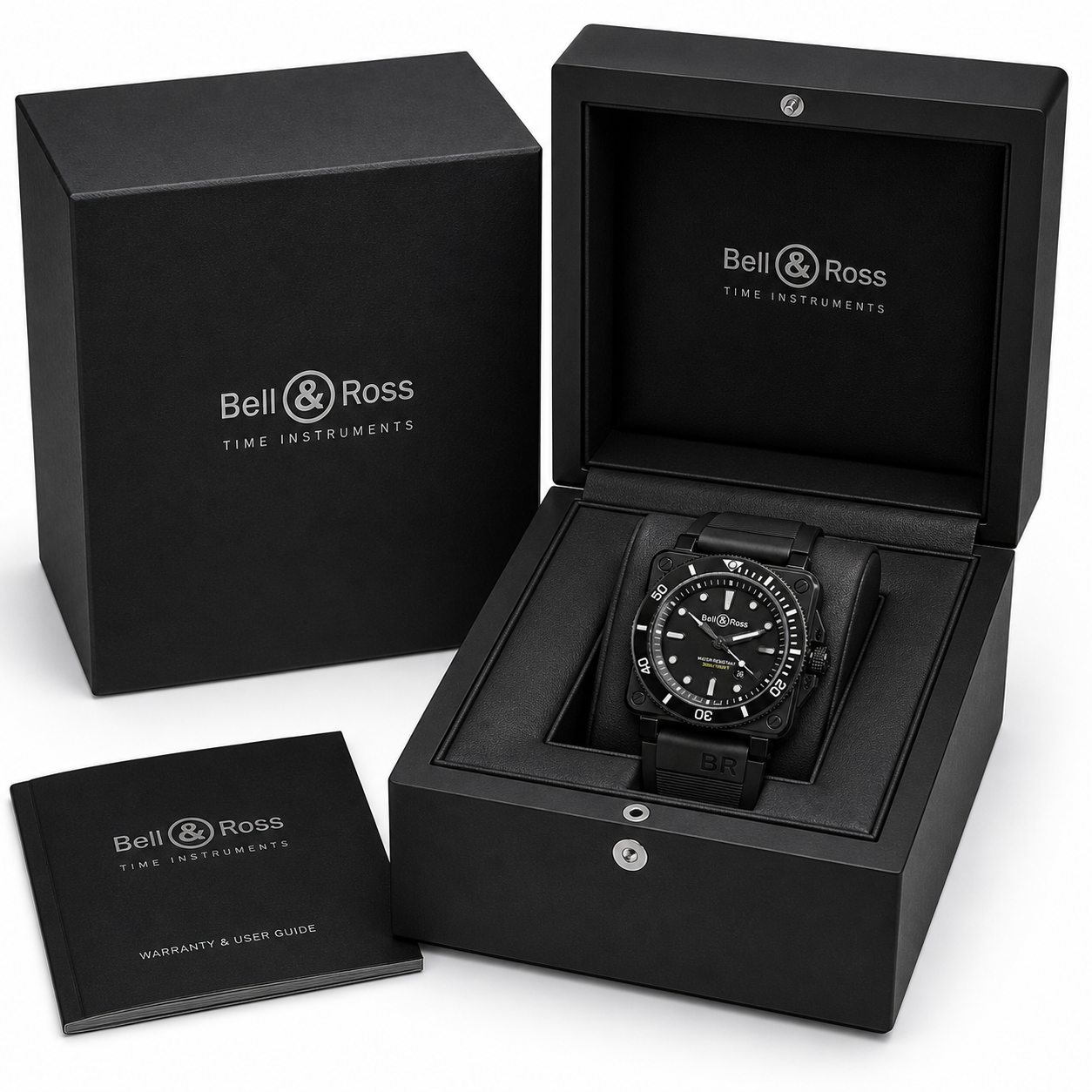 Bell & Ross BR 03-92 Diver Black Ceramic – 300M Water Resistant | White & Black Dial
