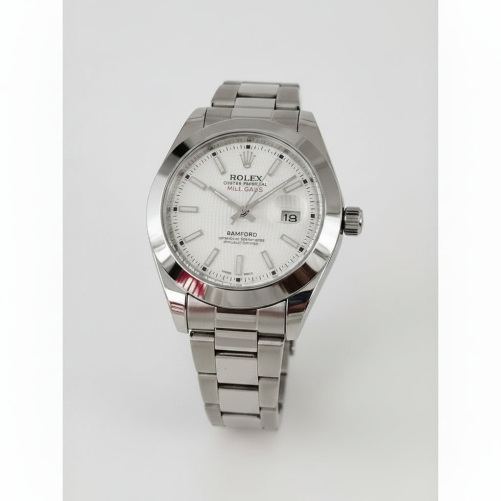 Men's Quartz Analog Watch 38mm | Stainless Steel Wristwatch | Date Display | Jam Tangan Lelaki | Free Box