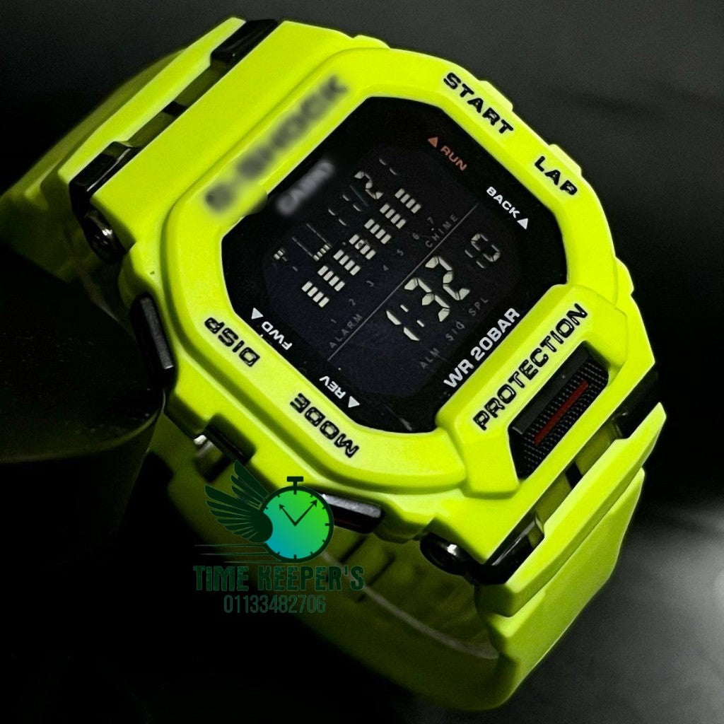 G-SHOCK GBD-200 Digital Sports Watch – Soft Rubber Jelly Strap, Glass Crystal, Unisex
