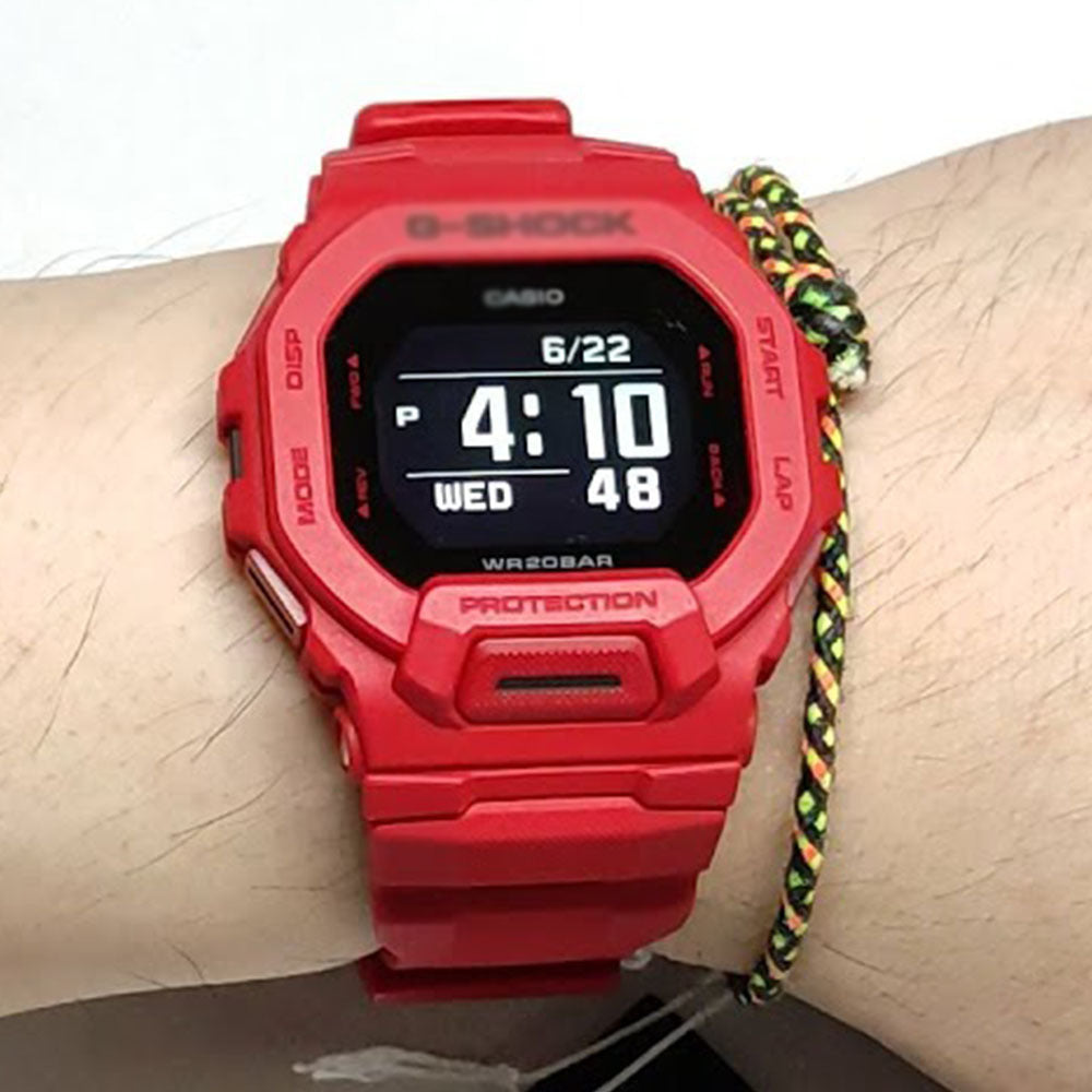 G-SHOCK GBD-200 Digital Sports Watch – Soft Rubber Jelly Strap, Glass Crystal, Unisex