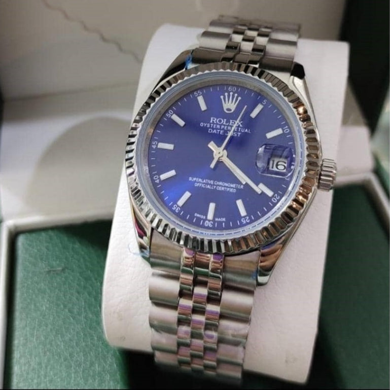Full Black Automatic Men's Watch – Diamond Hour Markers, Date Function, Lume, 31 Variants