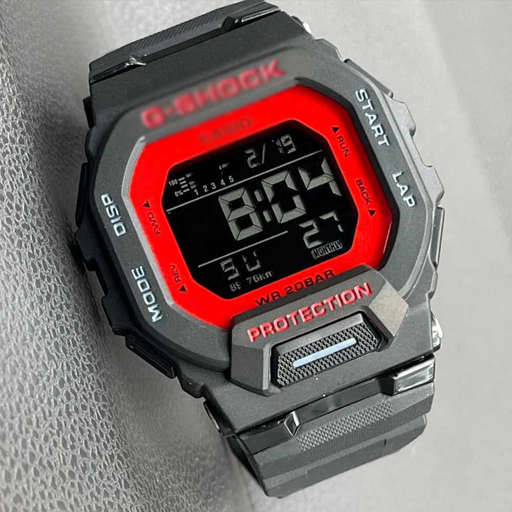 G-SHOCK GBD-200 Digital Sports Watch – Soft Rubber Jelly Strap, Glass Crystal, Unisex