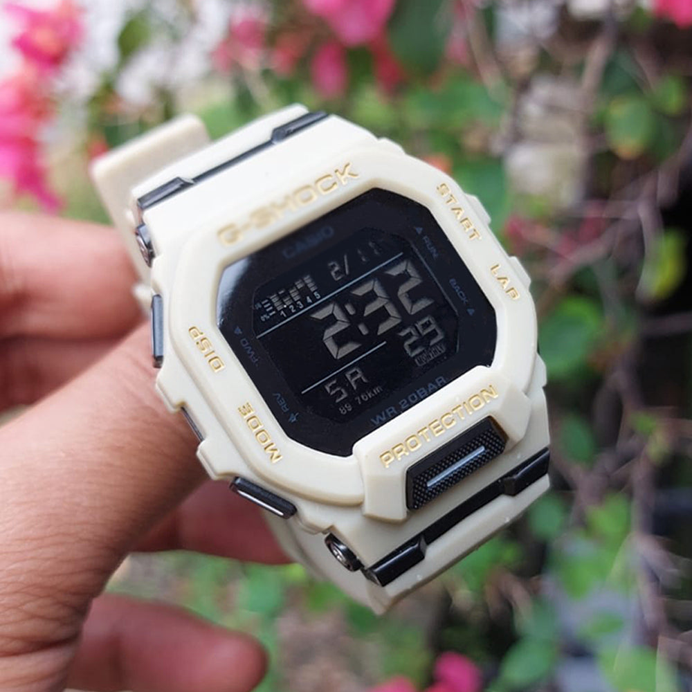 G-SHOCK GBD-200 Digital Sports Watch – Soft Rubber Jelly Strap, Glass Crystal, Unisex