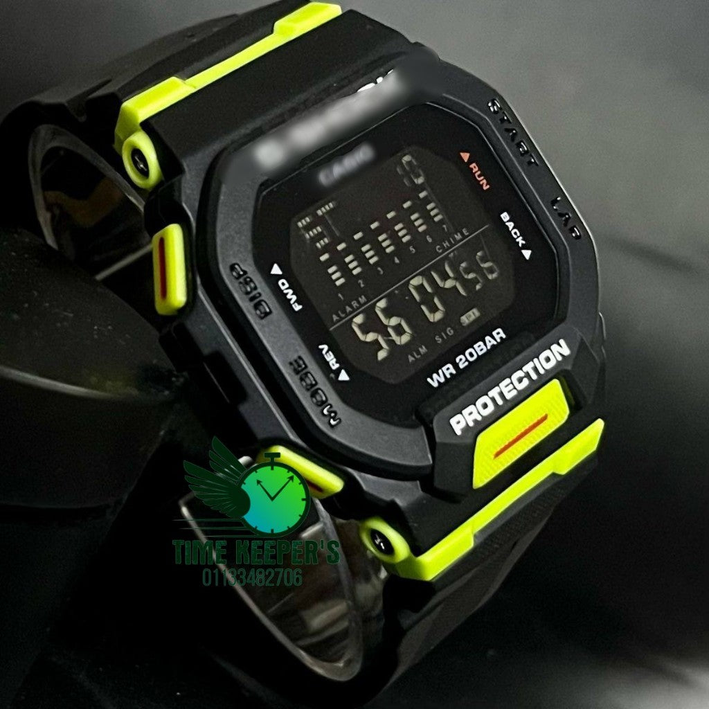 G-SHOCK GBD-200 Digital Sports Watch – Soft Rubber Jelly Strap, Glass Crystal, Unisex