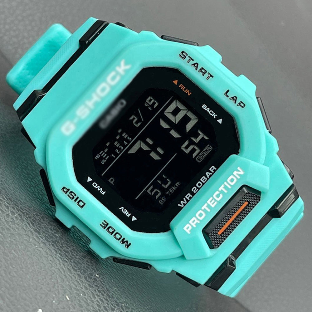 G-SHOCK GBD-200 Digital Sports Watch – Soft Rubber Jelly Strap, Glass Crystal, Unisex