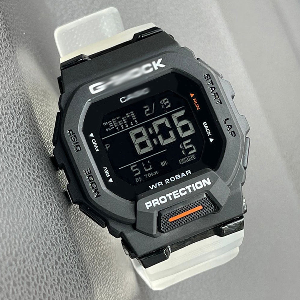 G-SHOCK GBD-200 Digital Sports Watch – Soft Rubber Jelly Strap, Glass Crystal, Unisex