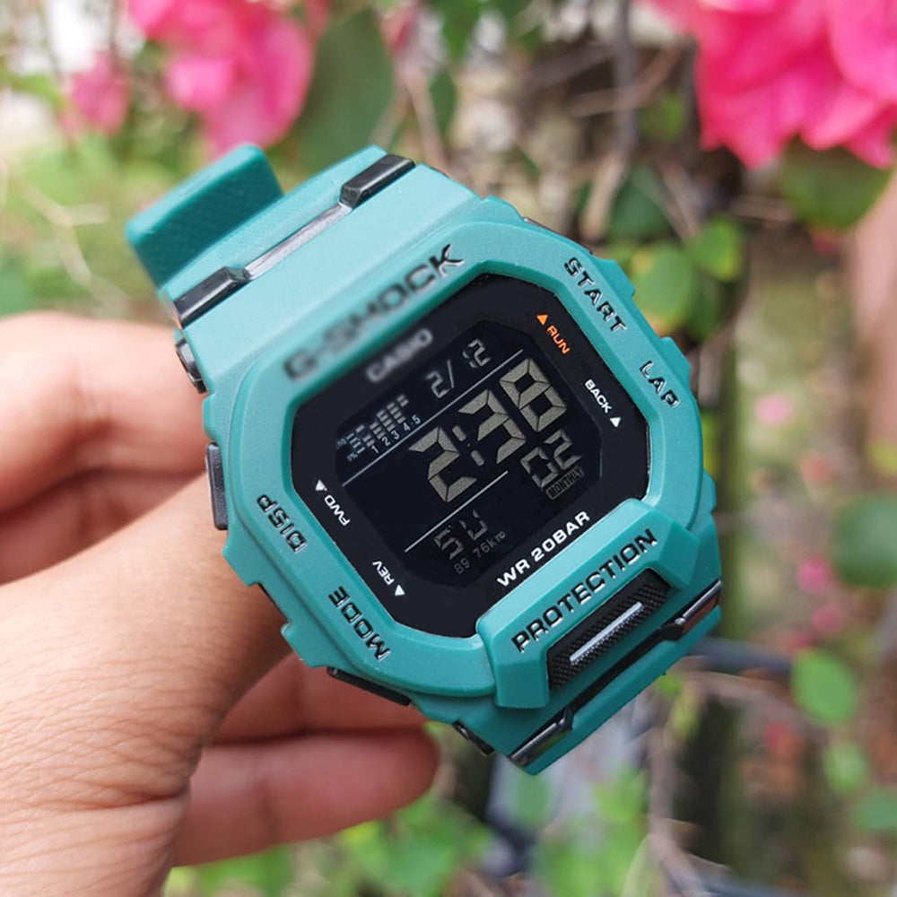 G-SHOCK GBD-200 Digital Sports Watch – Soft Rubber Jelly Strap, Glass Crystal, Unisex